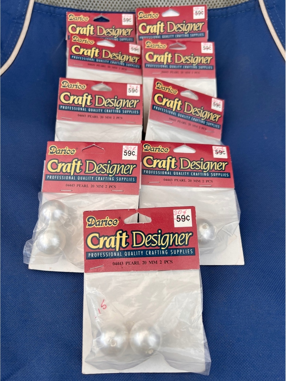 Darice Craft Designer pearl beads 20 mm 3 pcs